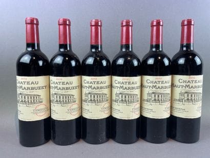 6 btls Château Haut-Marbuzet 2012 - Sain...