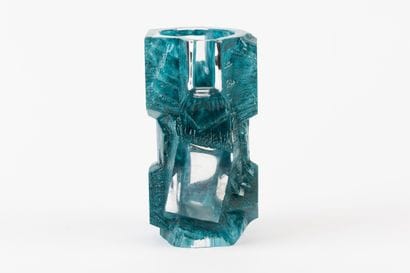 DAUM France
“Argos” vase in molded crystal,...