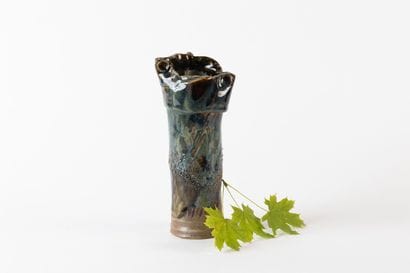 J.? (20th century)
2 free-form, cylindrical-neck...