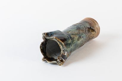J.? (20th century)
2 free-form, cylindrical-neck...