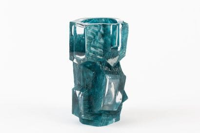 DAUM France
“Argos” vase in molded crystal,...