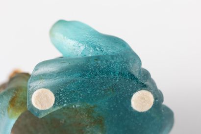 DAUM FRANCE
Frog made of pressed glass paste,...