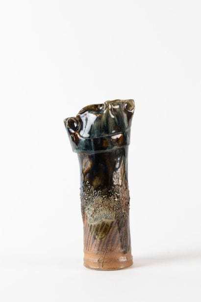 J.? (20th century)
2 free-form, cylindrical-neck...