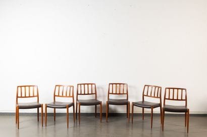 Niels OTTO MOLLER (1920-1982)
6 Chaises en...