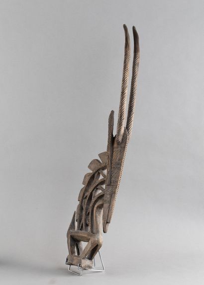 Tyi Wara, a depiction of a male gazelle with...