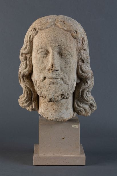 Apostle's head made of reconstituted stone.
Based...