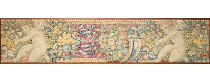 Beautiful fragment of a wide Flemish Baroque...