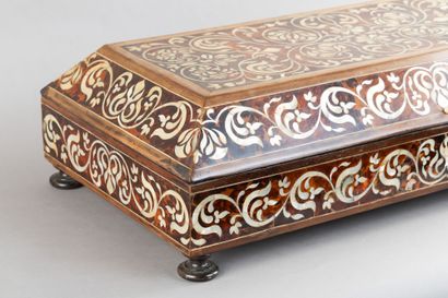 Shawl box with mother-of-pearl inlay on a...