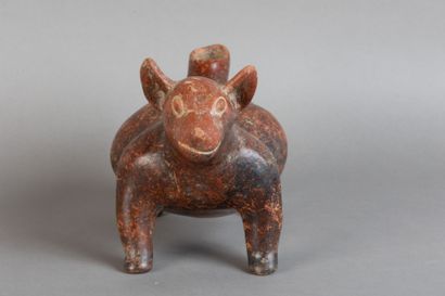 Xoloitzcuintli. Depiction of a hairless dog...