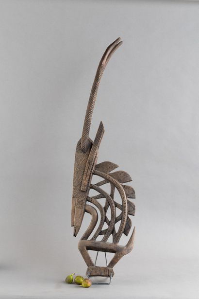 Tyi Wara, a depiction of a male gazelle with...