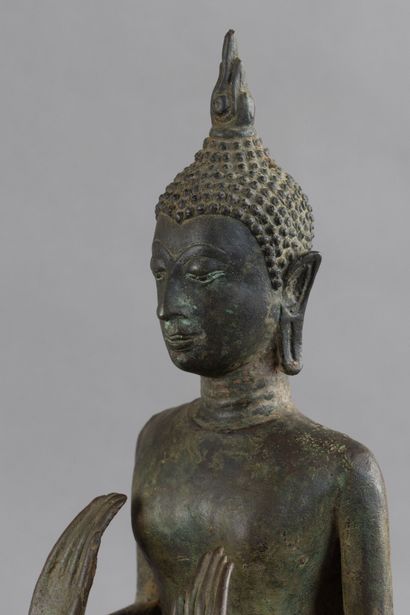 THAILANDE - XIXe siècle
Statuette de bouddha...