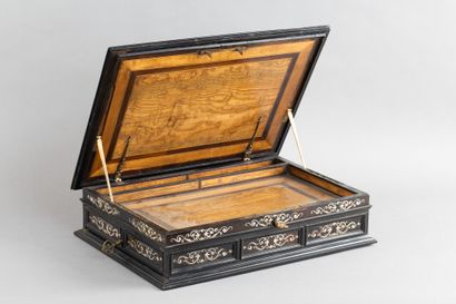 Writing box with ivory inlay (Loxodonta africana),...