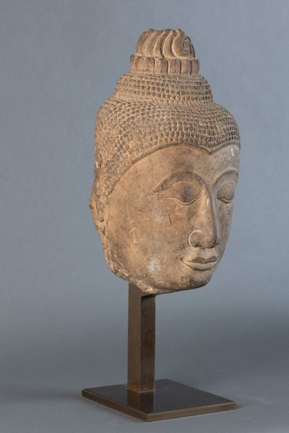 THAILANDE - XXe siècle
Grande tête de bouddha...