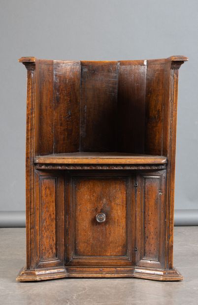Wicker armchair with molded panels, “Sedille...