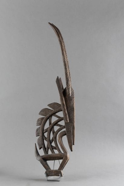 Tyi Wara, a depiction of a male gazelle with...