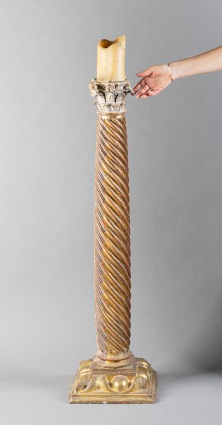 Column with a spiral-molded shaft made of...