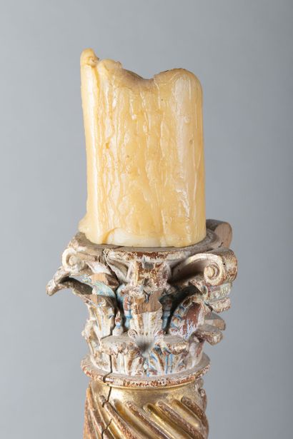 Column with a spiral-molded shaft made of...
