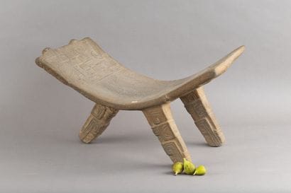 Metate. A table used for grinding corn. The...