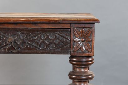 Oak sideboard with a drawer set into the...
