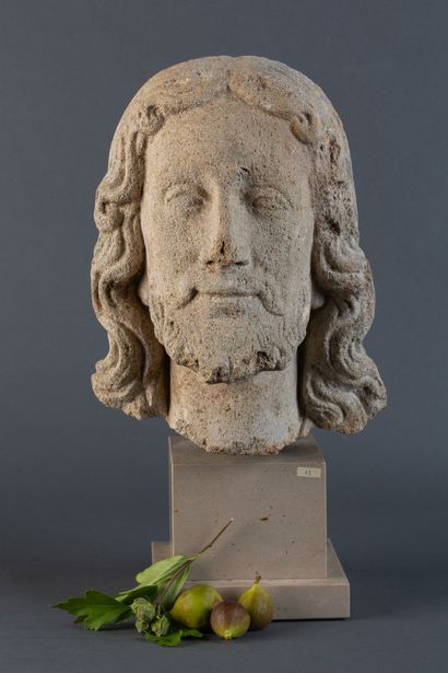 Apostle's head made of reconstituted stone.
Based...