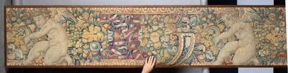 Beautiful fragment of a wide Flemish Baroque...