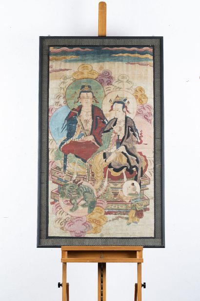 CHINE - Fin Dynastie MING (1368 - 1644)
Encre...