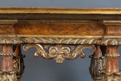 Lacquered and gilded wooden game table.
In...
