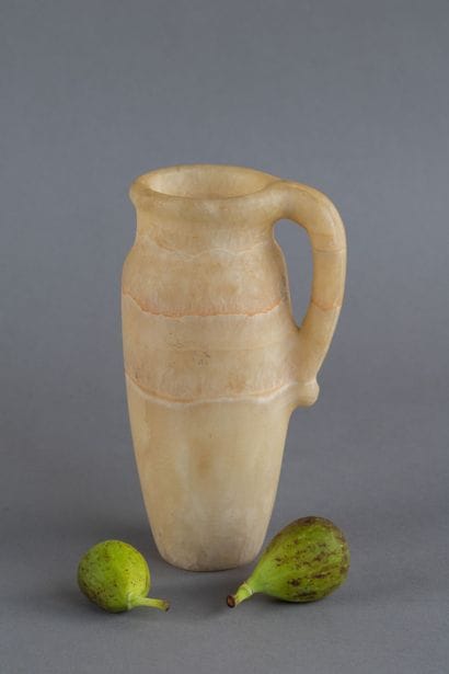Alabaster pitcher. 
Egypt. Late Period. 
Height:...