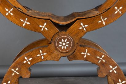 Curule armchair known as the “Sedia Dantesca,”...