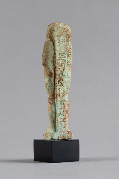 Mummy-shaped ushabti engraved with a text...