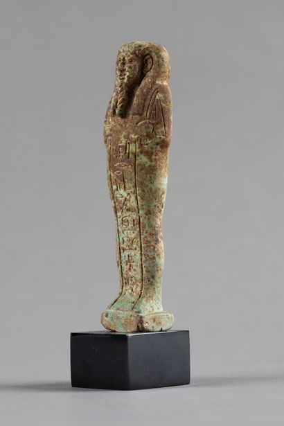 Mummy-shaped ushabti engraved with a text...