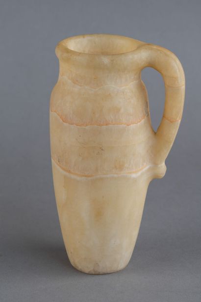 Alabaster pitcher. 
Egypt. Late Period. 
Height:...