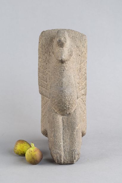 A Palma depicting a bird with outstretched...