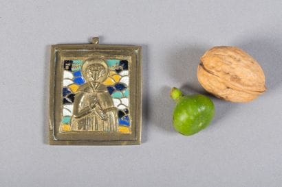 Travel icon depicting Saint John holding...