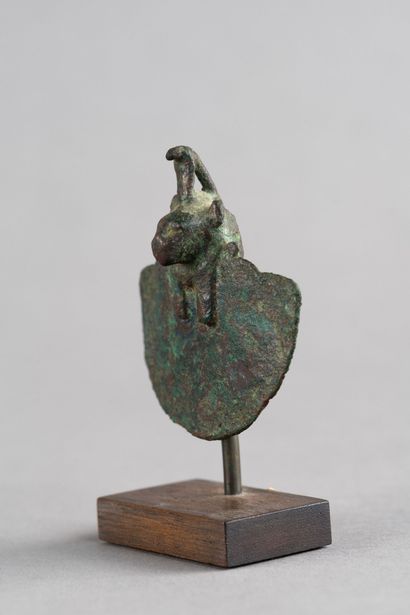 Aegis adorned with a lioness’s head. Bronze....