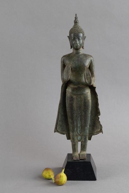 THAILANDE - XIXe siècle
Statuette de bouddha...