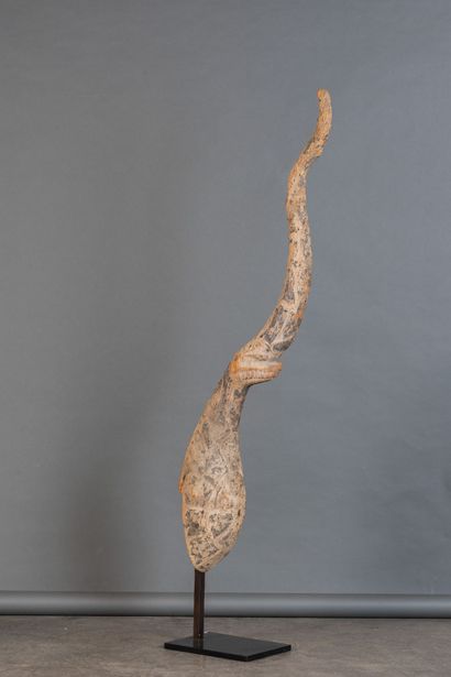 THAILANDE - XIXe siècle 
Chofa en bois sculpté...