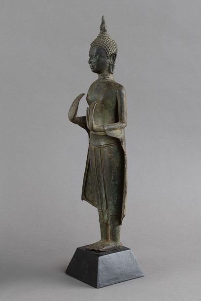 THAILANDE - XIXe siècle
Statuette de bouddha...