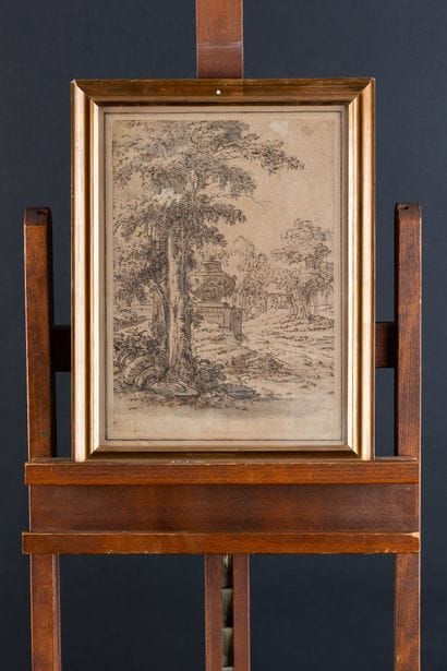Ecole française de la fin du XVIIe siècle
Paysage...