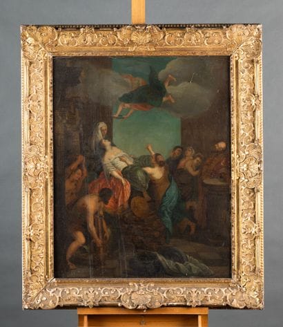 Ecole italienne vers 1700
La Mort de la Vierge...