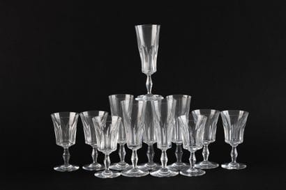 BACCARAT
Polignac Model
Set of crystal stemware...