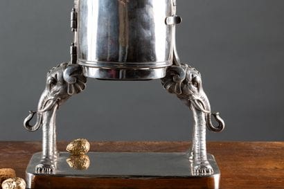 CAILAR BAYARD
Silver plated metal duck press...