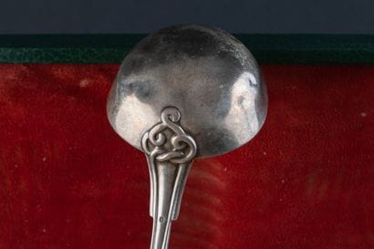 Silver (950) tableware set (49 pieces). 
PARIS,...