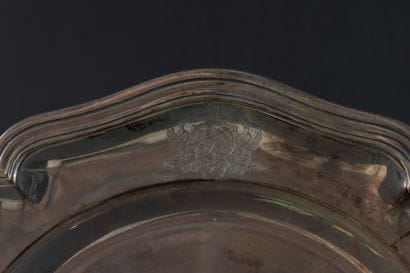 Silver PLATE (950).
PARIS, after 1838 (Minerve)....