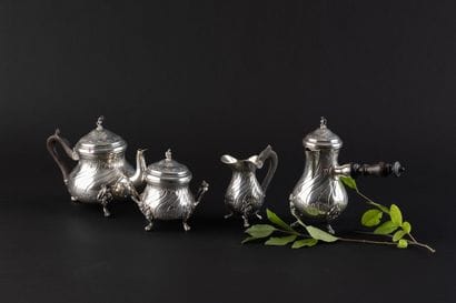 Silver (950) Tea and Coffee Set (4 pieces)....