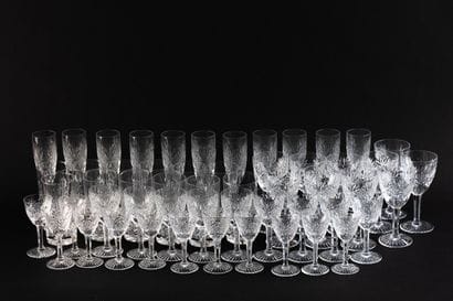 BACCARAT, attribué à
Service de verres en...