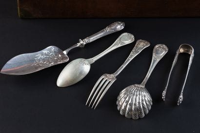 Silver (950) cutlery set (92 pieces). 
PARIS,...