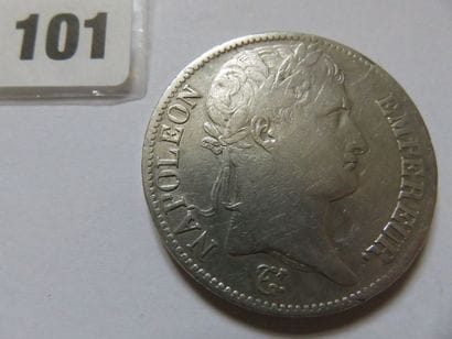 France - 5 Francs Napoléon Ier, tête laurée,...