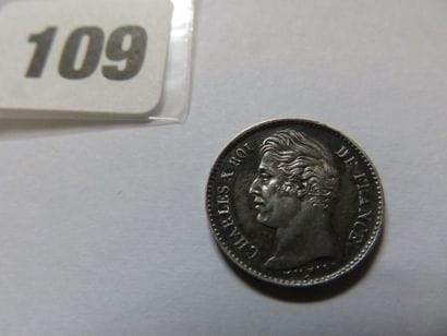 France - 1/4 Franc Charles X 1828 A (argent,...