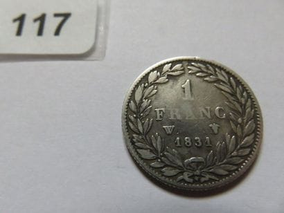 France - 1 Franc Louis-Philippe, tête nue...